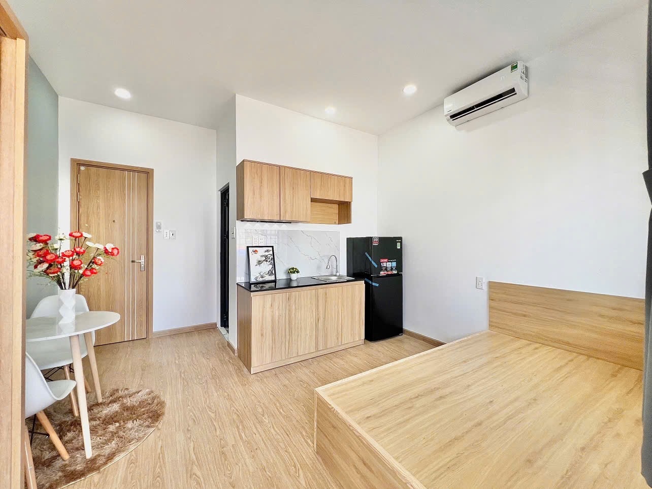 Phòng trọ Studio 30m2 tại Lacasa Lạc Long Quân - Tân Bình - Phòng ngủ