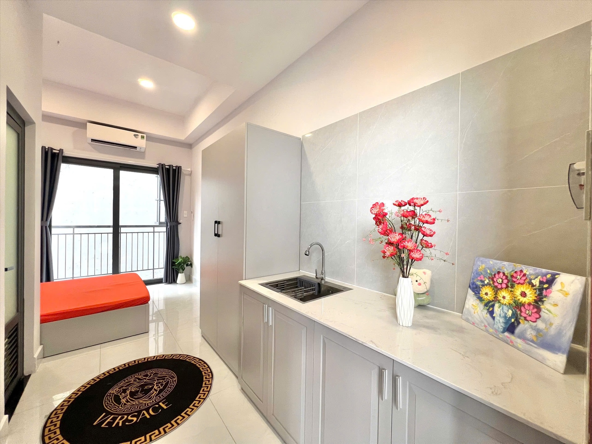 Phòng trọ Studio 20m2 tại MH Home Cộng Hòa - Tân Bình - Phòng bếp