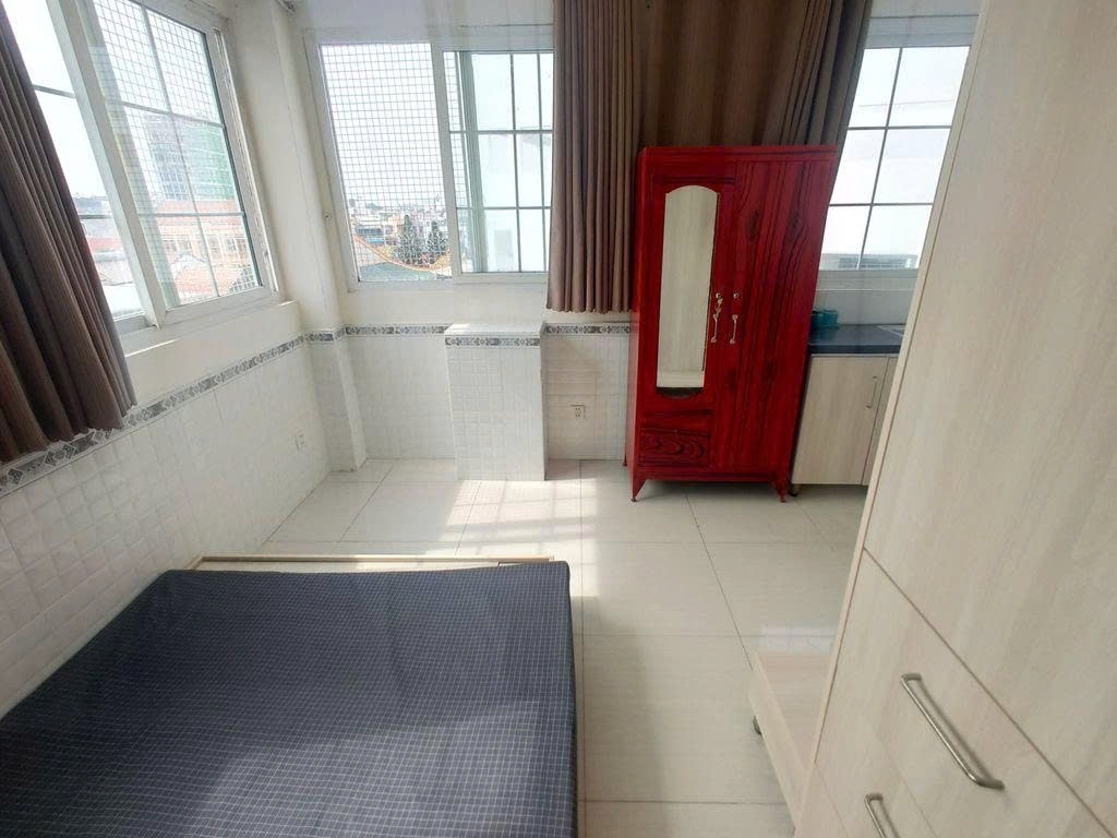 Phòng trọ Studio 20m2 tại PTC House Lê Quang Định - Gò Vấp - Phòng ngủ