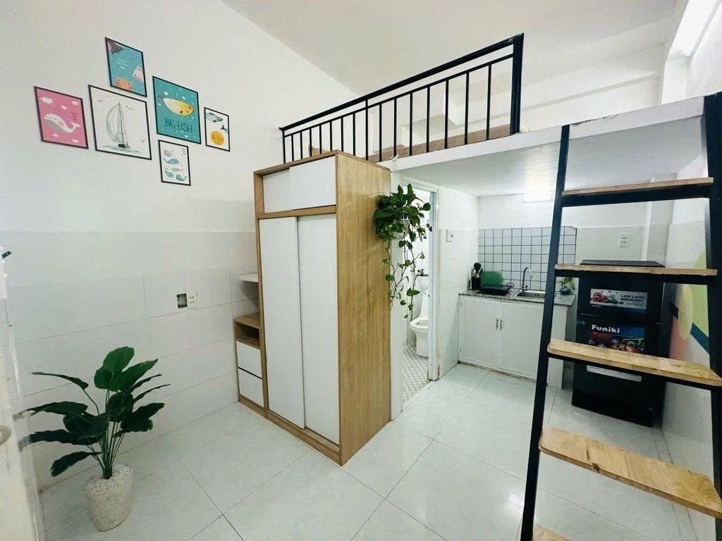 Phòng trọ Duplex 20m2 tại Cozrum Dương Quảng Hàm - Gò Vấp - Phòng ngủ