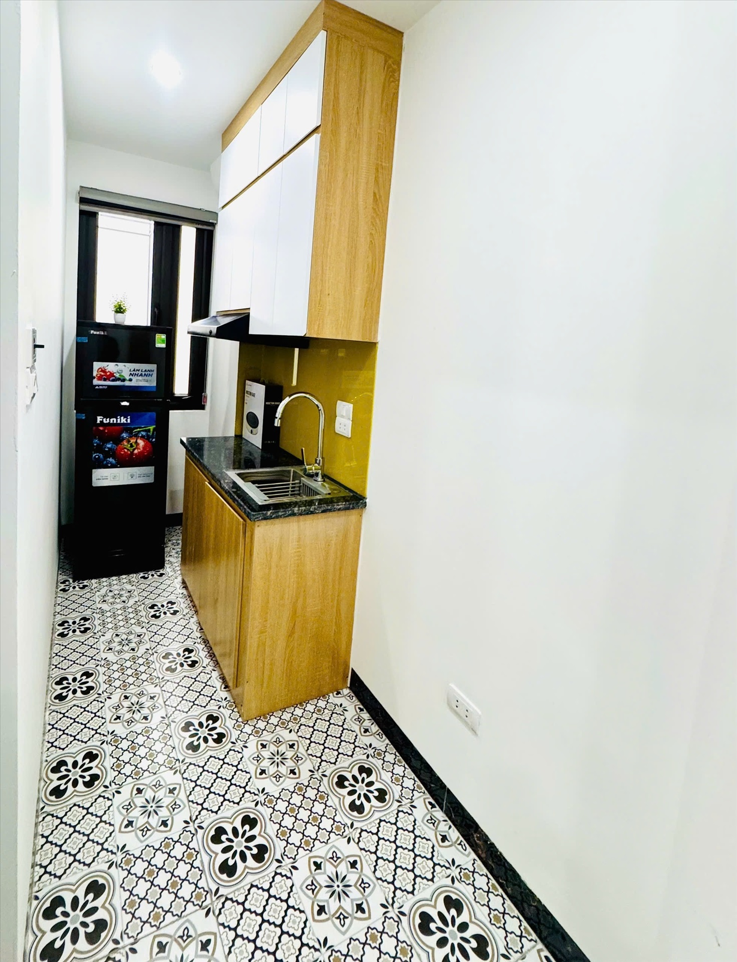 Phòng trọ Studio 25m2 tại Vihome Plus 2 Trung Liệt - Đống Đa - Phòng bếp