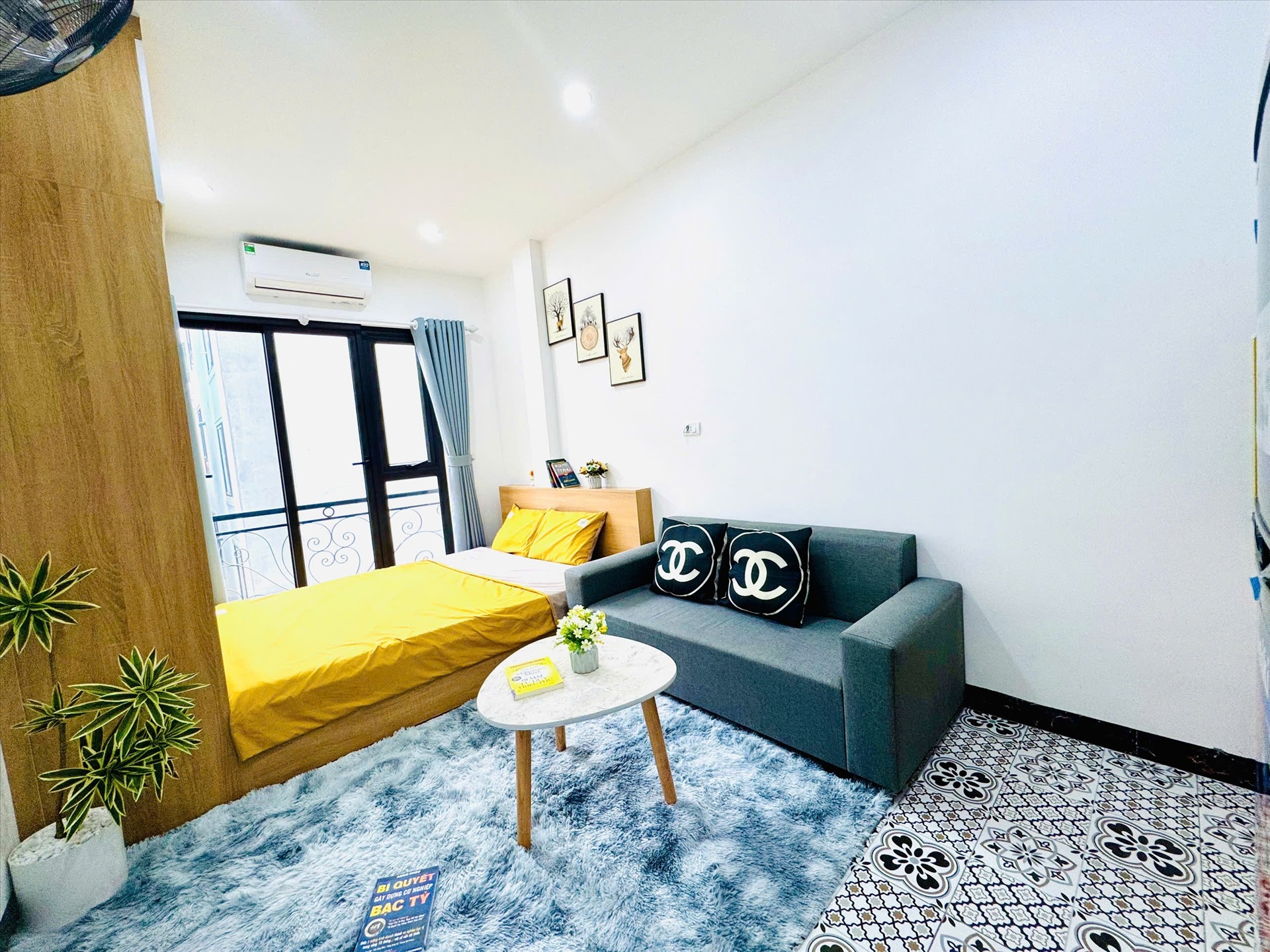 Phòng trọ Studio 27m2 tại Vihome Plus 2 Trung Liệt - Đống Đa - Phòng ngủ