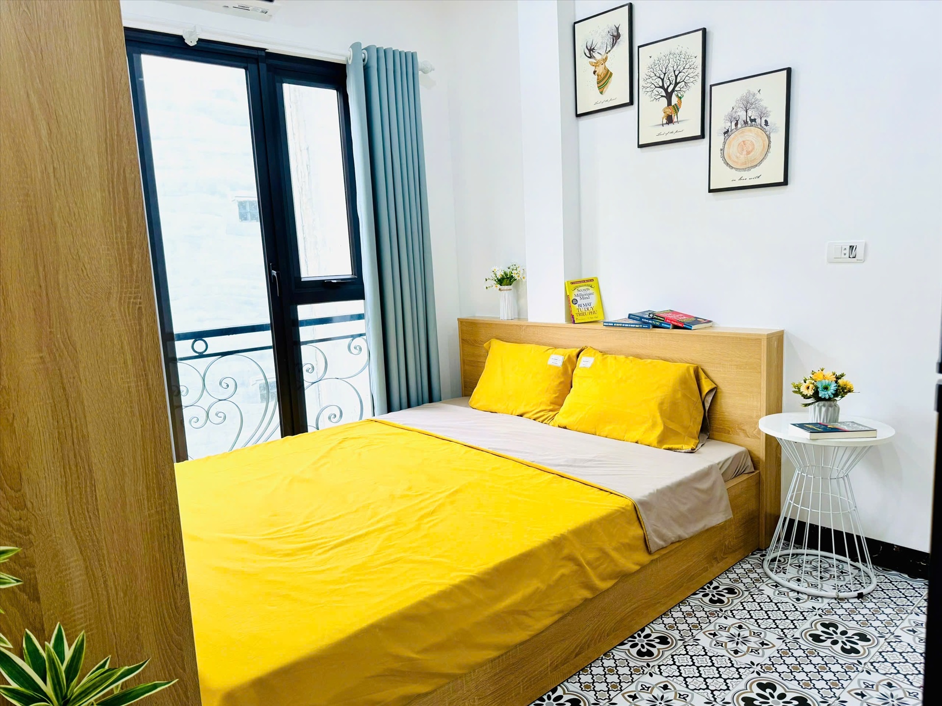 Phòng trọ Studio 25m2 tại Vihome Plus 2 Trung Liệt - Đống Đa - Phòng ngủ