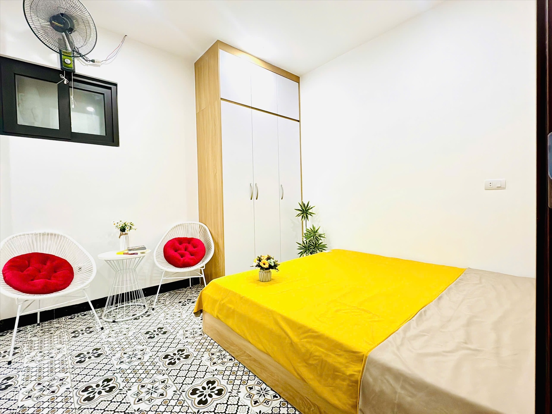 Phòng trọ Studio 25m2 tại Vihome Plus 2 Trung Liệt - Đống Đa - Phòng ngủ