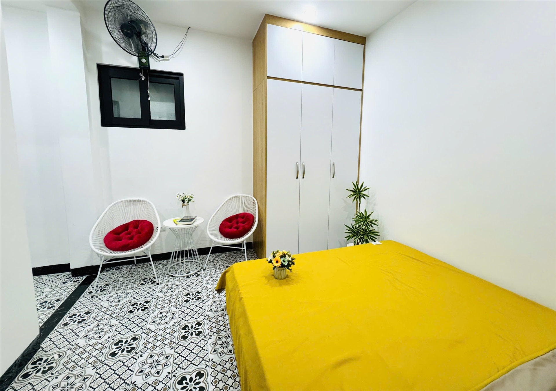 Phòng trọ Studio 25m2 tại Vihome Plus 2 Trung Liệt - Đống Đa - Phòng ngủ