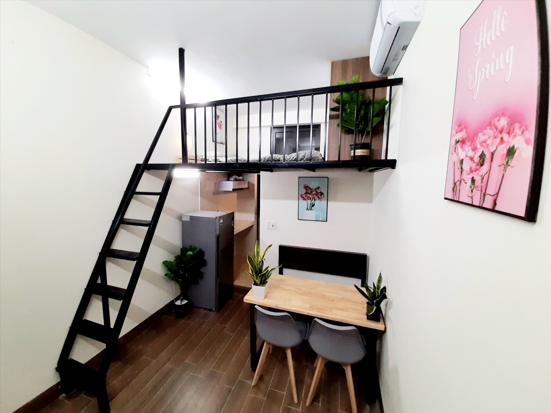 Phòng trọ Duplex 20m2 tại Akaland Phùng Hưng - Hà Đông - Phòng khách