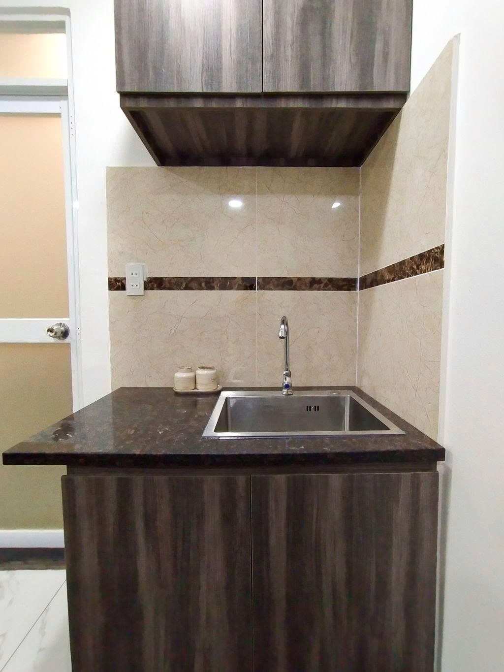 Phòng trọ Studio 25m2 tại PTC House 2 Bình Quới - Bình Thạnh - Phòng bếp