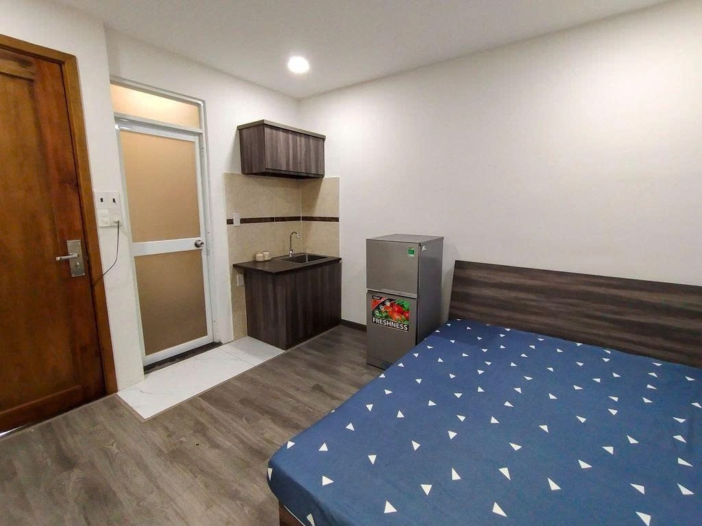 Phòng trọ Studio 25m2 tại PTC House 2 Bình Quới - Bình Thạnh - Phòng ngủ