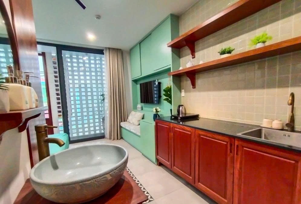 Phòng trọ Studio 35m2 tại PTC House Thanh Đa - Bình Thạnh - Phòng bếp