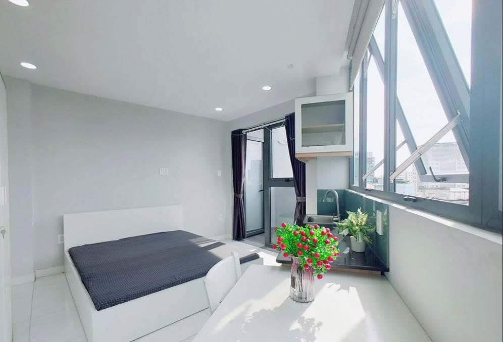 Phòng trọ Studio 30m2 tại PTC House Trần Huy Liệu B - Phú Nhuận - Phòng ngủ