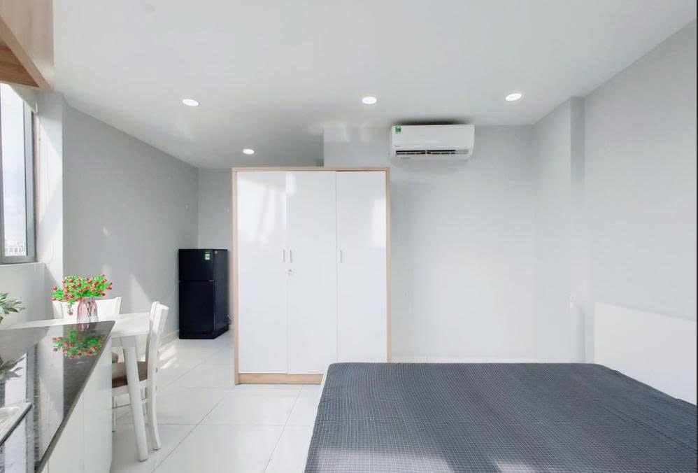 Phòng trọ Studio 30m2 tại PTC House Trần Huy Liệu B - Phú Nhuận - Phòng ngủ