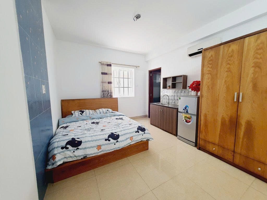 Phòng trọ Studio 25m2 tại PTC House Phan Chu Trinh - Bình Thạnh - Phòng ngủ