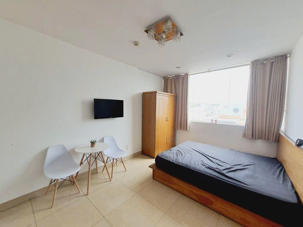 Phòng trọ Studio 20m2 tại PTC House Phan Chu Trinh - Bình Thạnh - Phòng ngủ