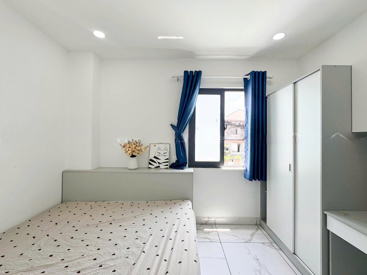 Phòng trọ Studio 25m2 tại SM House Võ Hành Trang - Tân Bình - Phòng ngủ