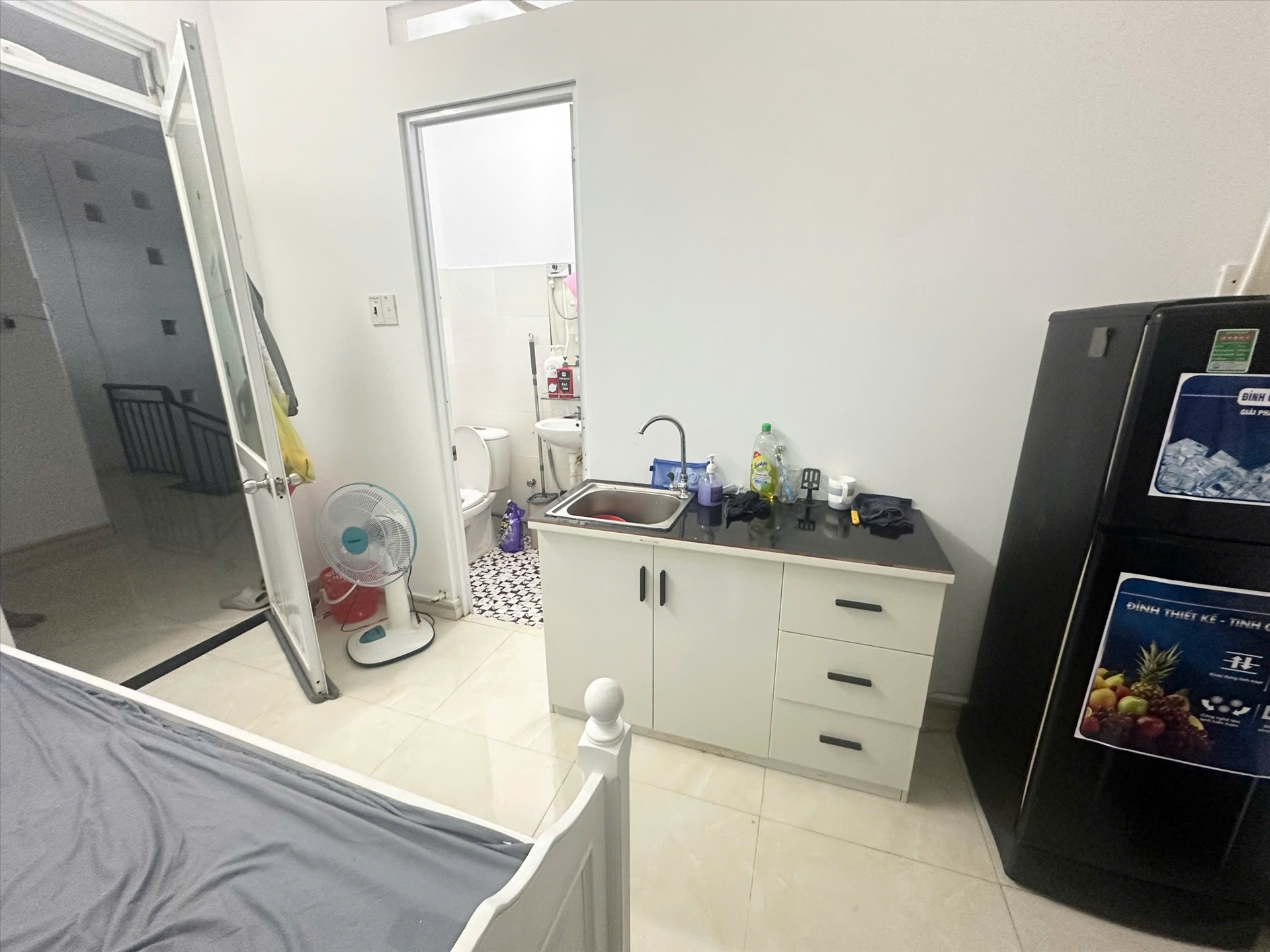 Phòng trọ Studio 25m2 tại AT Home Đồng Xoài - Tân Bình - Phòng ngủ
