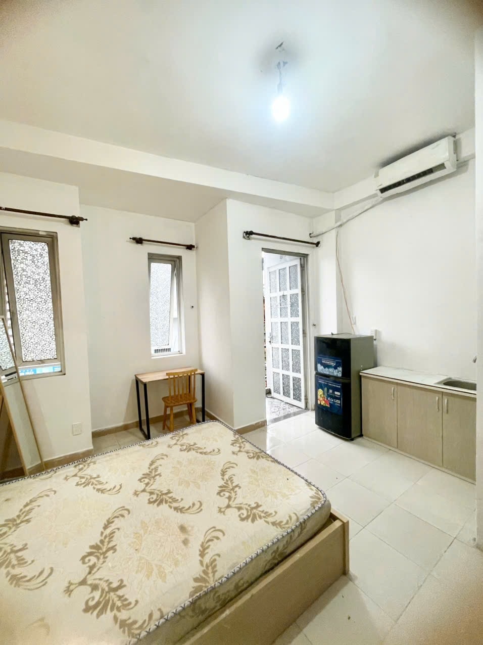 Phòng trọ Studio 25m2 tại AT House Yên Thế - Tân Bình - Phòng ngủ