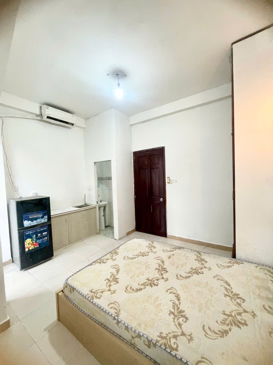 Phòng trọ Studio 25m2 tại AT House Yên Thế - Tân Bình - Phòng ngủ