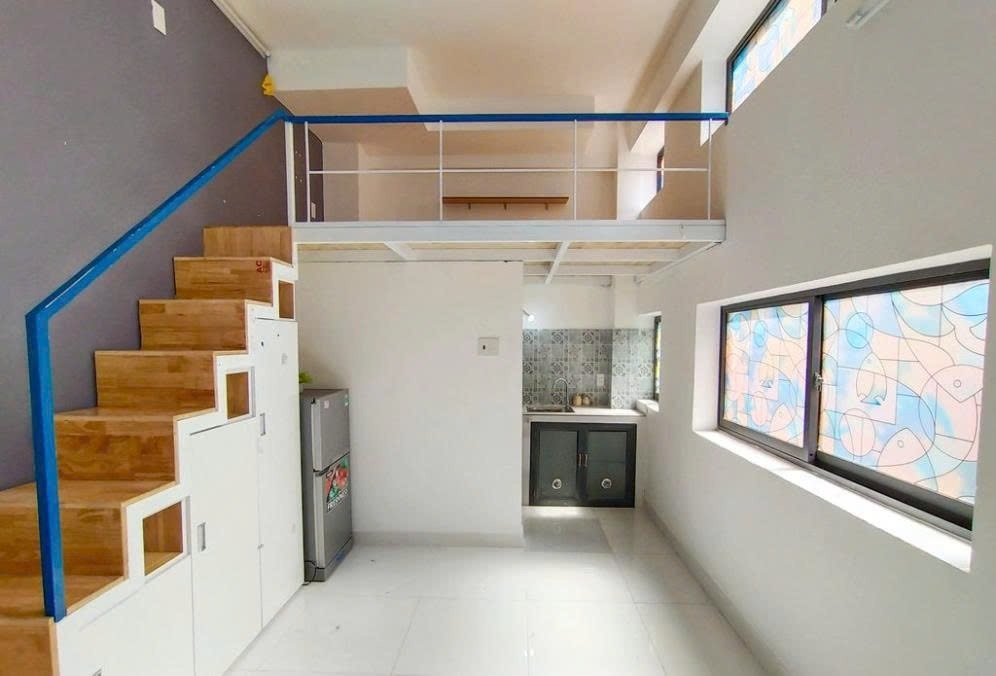 Phòng trọ Duplex 25m2 tại PTC House 3 Điện Biên Phủ - Bình Thạnh - Phòng ngủ