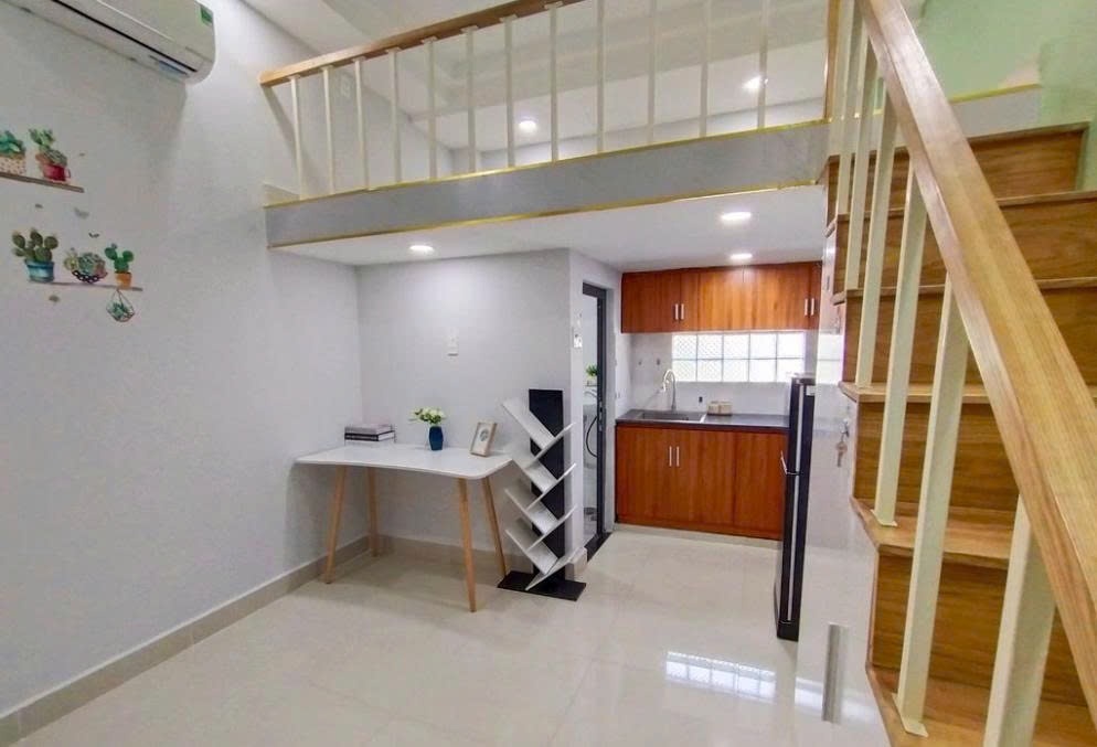 Phòng trọ Duplex 25m2 tại PTC House 2 Chu Văn An - Bình Thạnh - Phòng ngủ