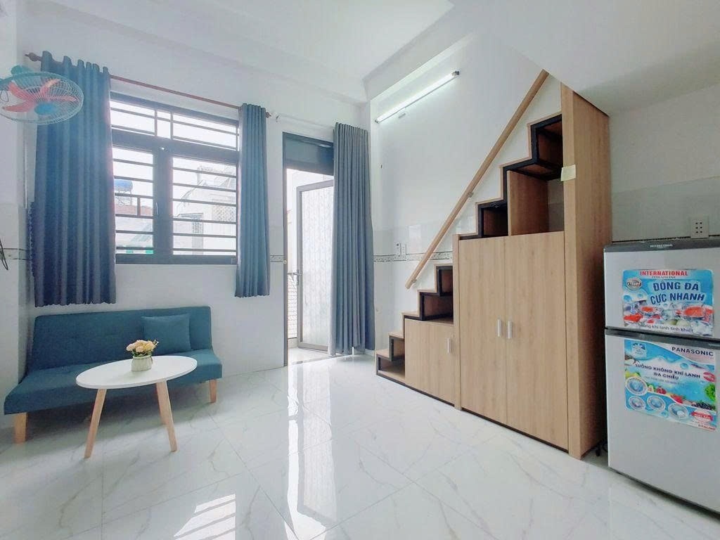 Phòng trọ Duplex 25m2 tại PTC House 3 Cộng Hoà - Tân Bình - Phòng ngủ