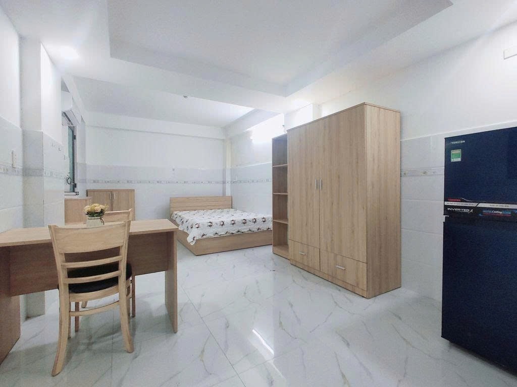 Phòng trọ Studio 20m2 tại PTC House 3 Cộng Hoà - Tân Bình - Phòng ngủ
