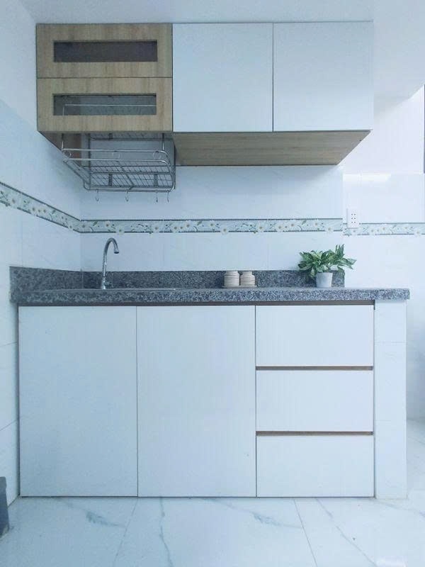 Phòng trọ Studio 20m2 tại PTC House 3 Cộng Hoà - Tân Bình - Phòng bếp