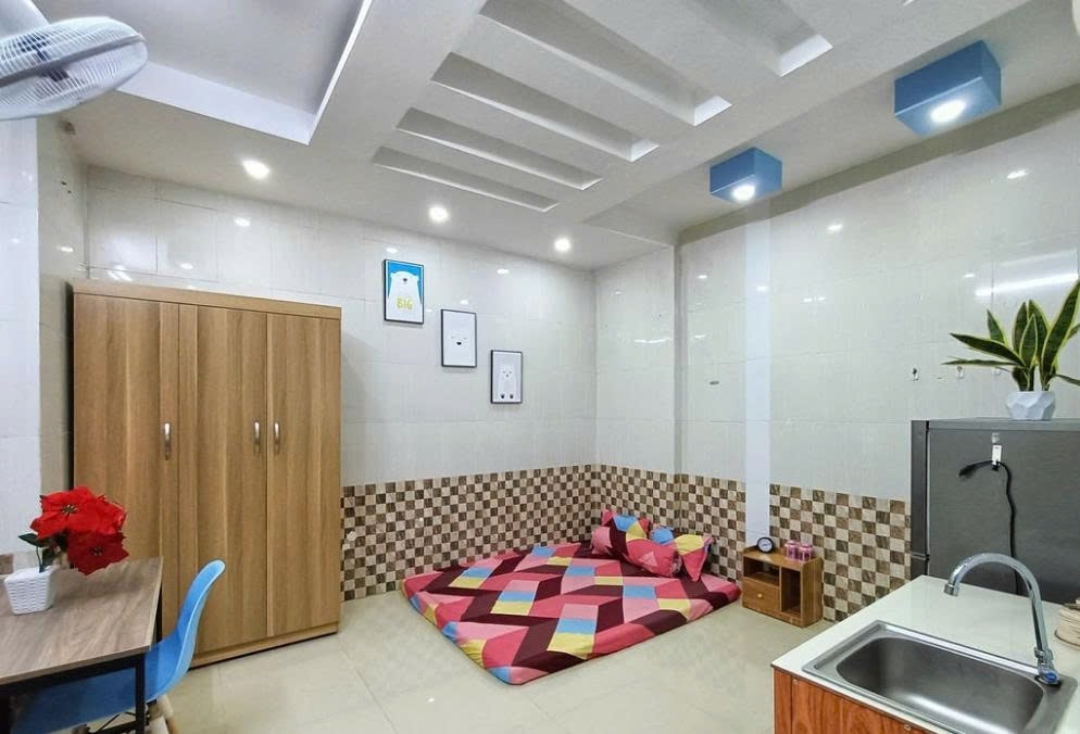 Phòng trọ Studio 25m2 tại PTC House Nguyễn Kiệm - Phú Nhuận - Phòng ngủ