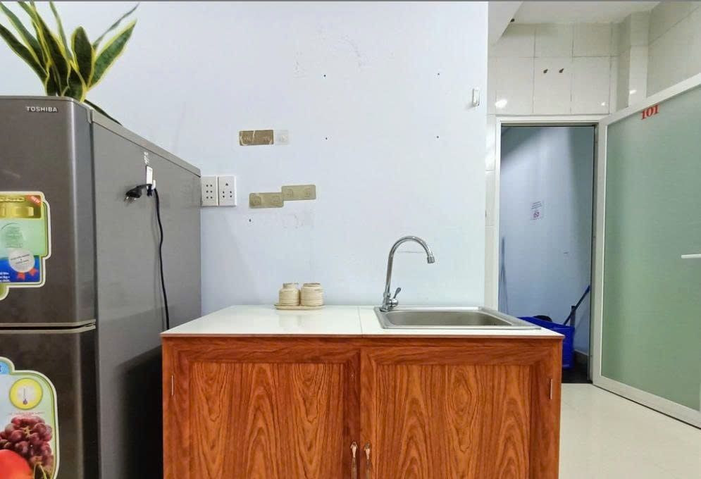 Phòng trọ Studio 25m2 tại PTC House Nguyễn Kiệm - Phú Nhuận - Phòng bếp