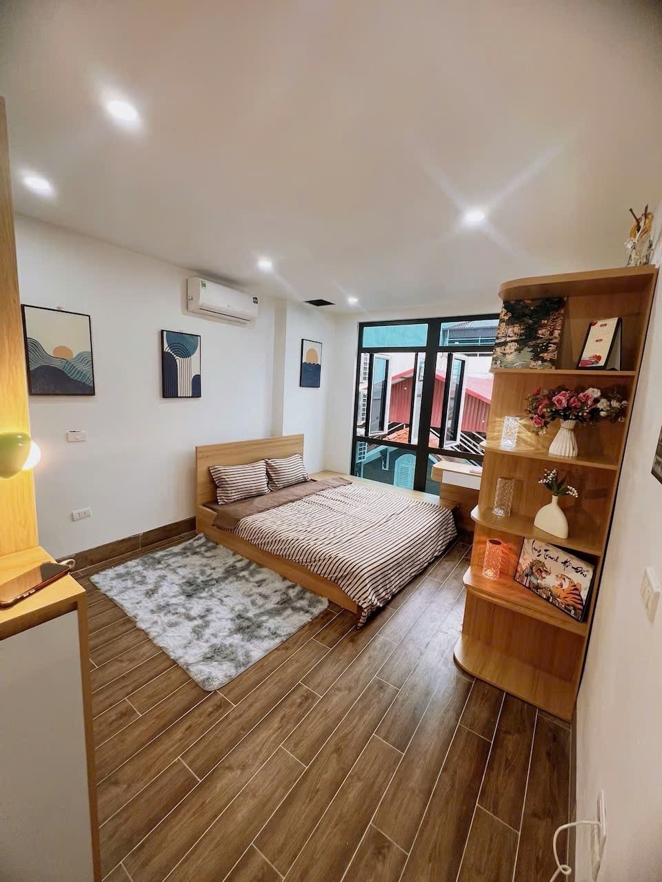 Phòng trọ Studio 35m2 tại DH Home 2 Mễ Trì Hạ - Nam Từ Liêm - Phòng ngủ