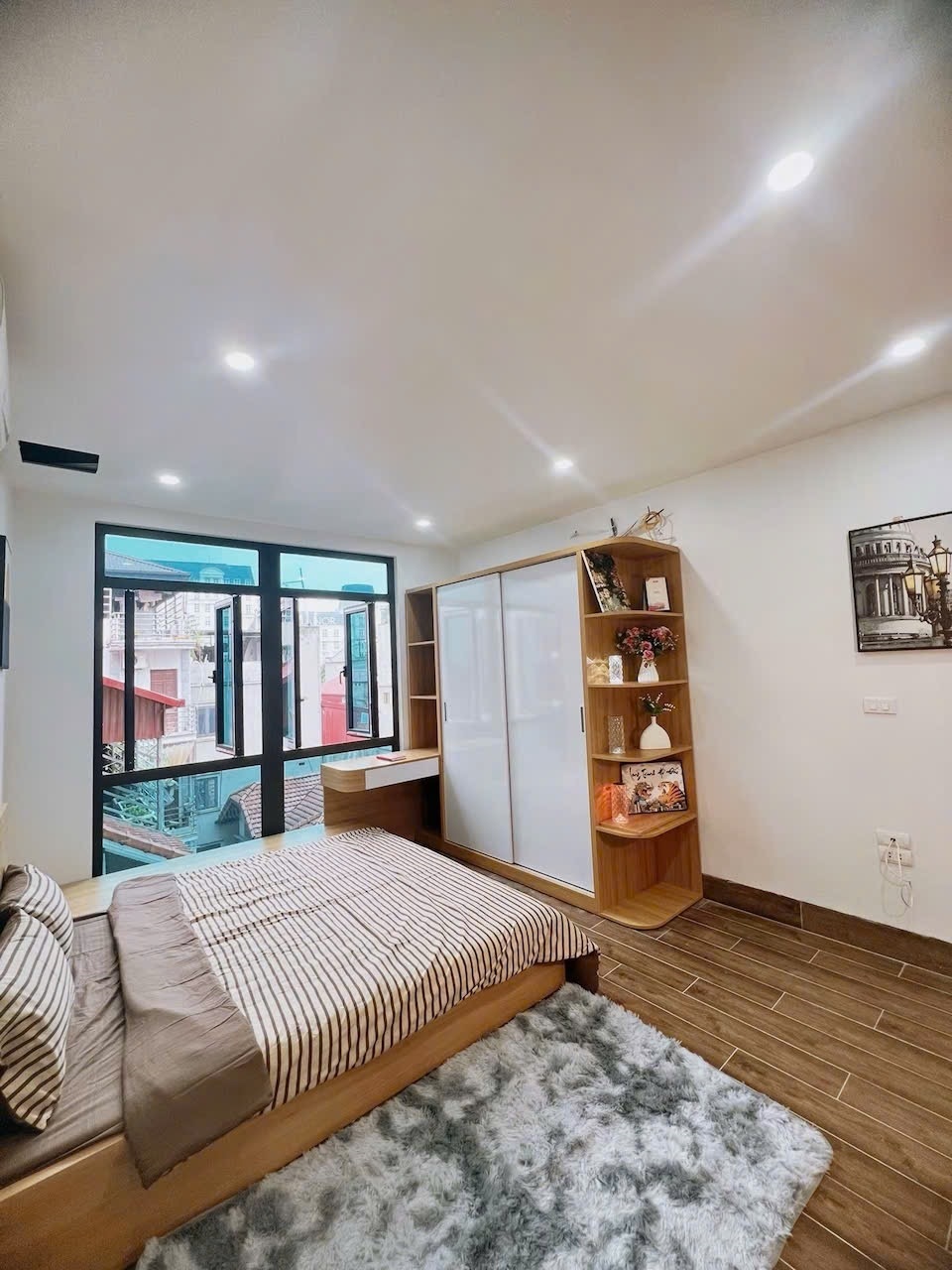 Phòng trọ Studio 35m2 tại DH Home 2 Mễ Trì Hạ - Nam Từ Liêm - Phòng ngủ