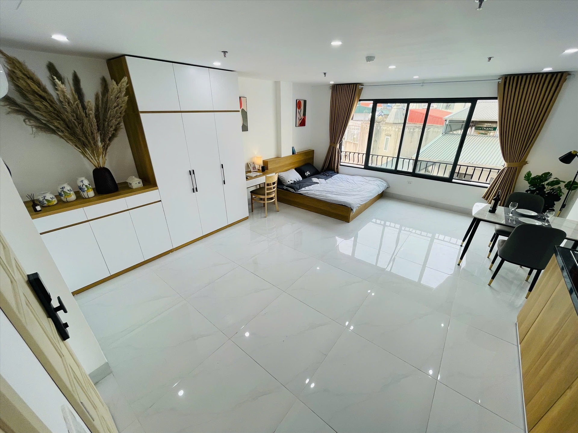 Phòng trọ Studio 40m2 tại Airstay Minh Khai - Hai Bà Trưng  - Phòng ngủ