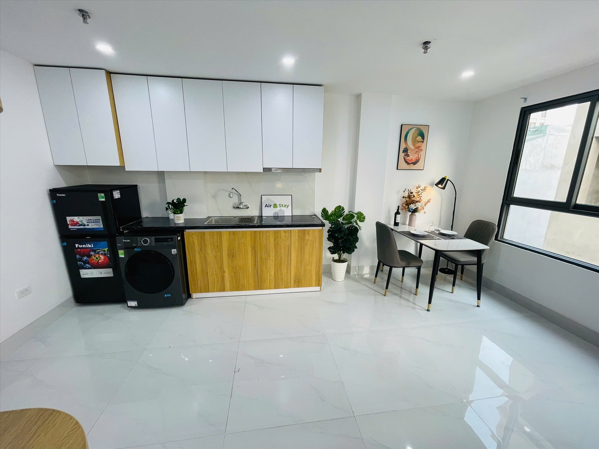 Phòng trọ Studio 35m2 tại Airstay Minh Khai - Hai Bà Trưng  - Phòng bếp