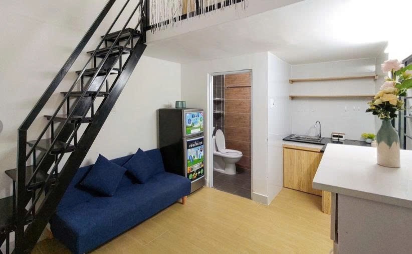 Phòng trọ Duplex 25m2 tại PTC House Nguyễn Gia Trí - Bình Thạnh - Phòng ngủ