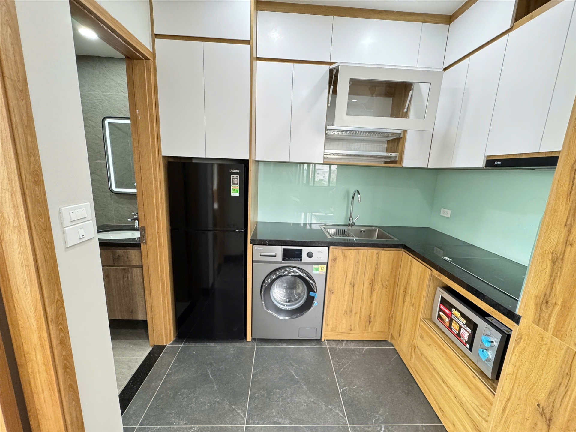 Phòng trọ 2 Phòng ngủ 40m2 tại HY Home An Dương Vương - Tây Hồ - Phòng bếp