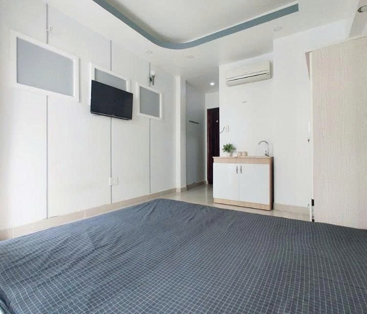 Phòng trọ Studio 30m2 tại PTC House Cù Lao - Phú Nhuận - Phòng ngủ