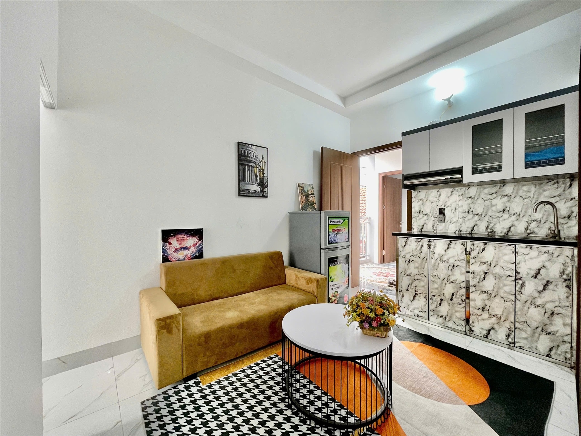 Phòng trọ 2 Phòng ngủ 40m2 tại DH Home 2 Phú Đô - Nam Từ Liêm - Phòng khách