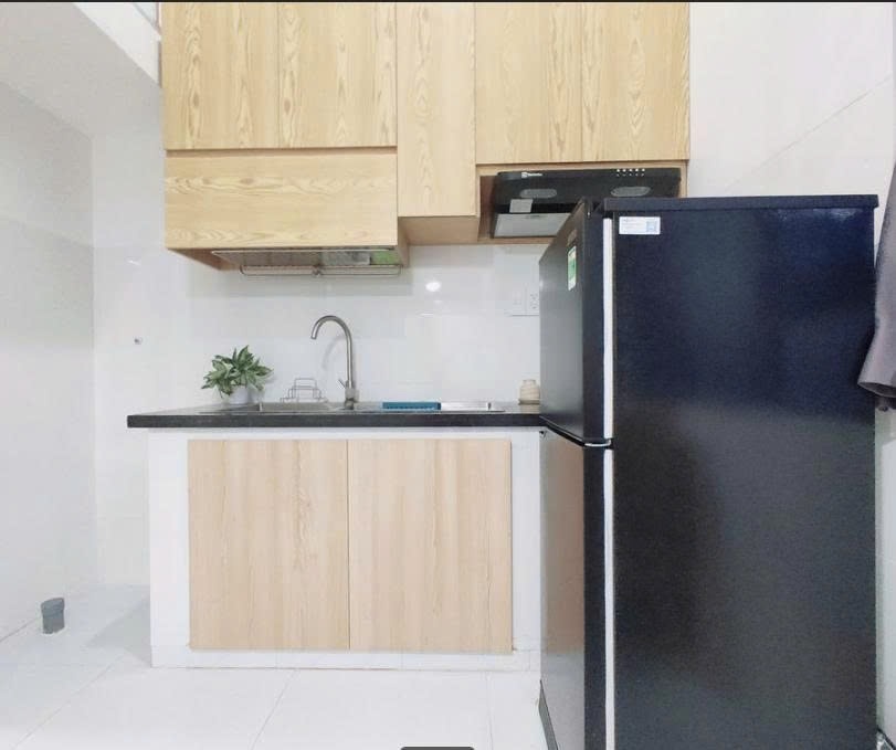 Phòng trọ Duplex 30m2 tại PTC House 1 Lạc Long Quân - Tân Bình - Phòng bếp