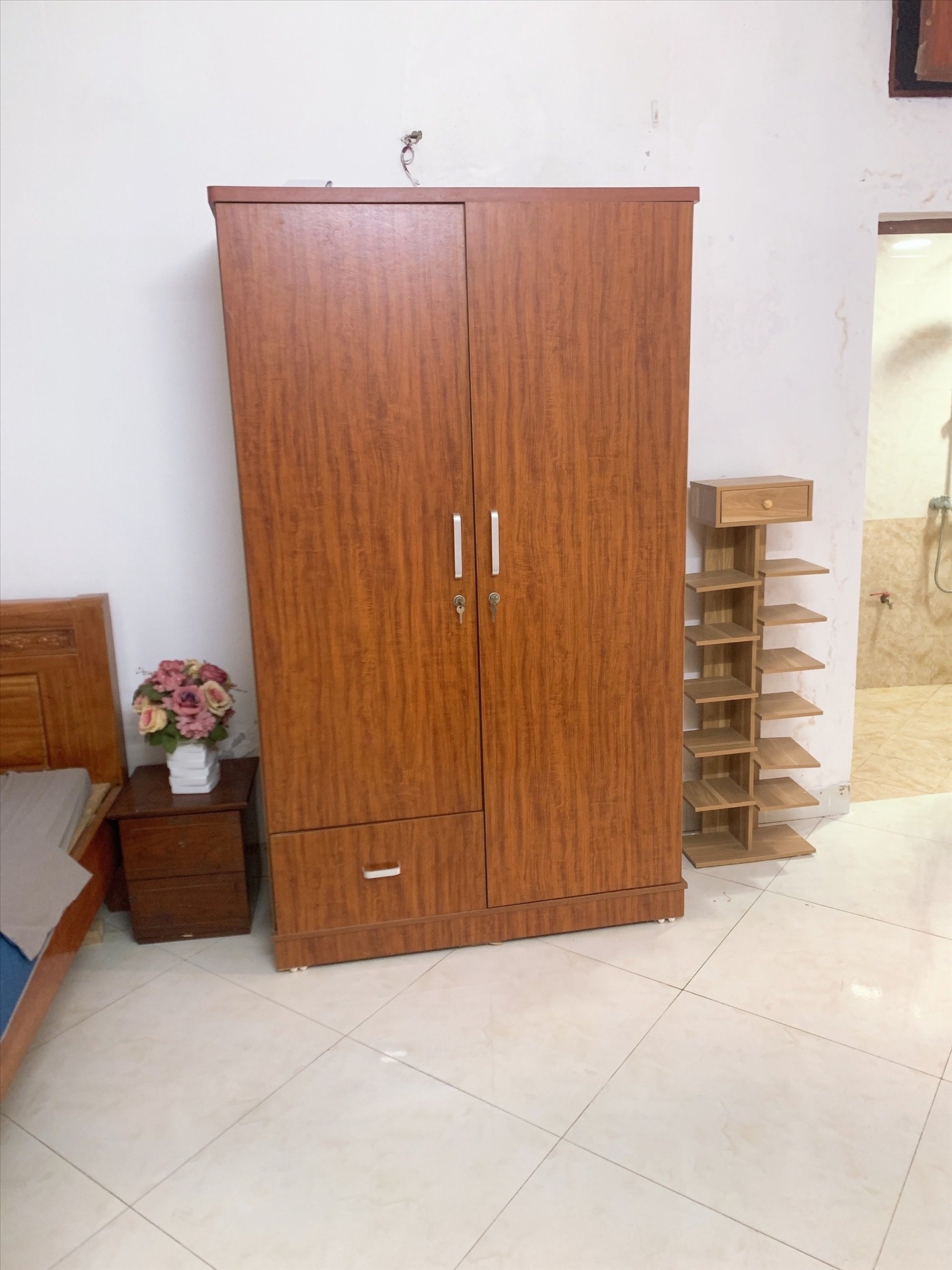 Phòng trọ Studio 25m2 tại HappyHomes Mễ Trì Thượng - Nam Từ Liêm - Phòng ngủ