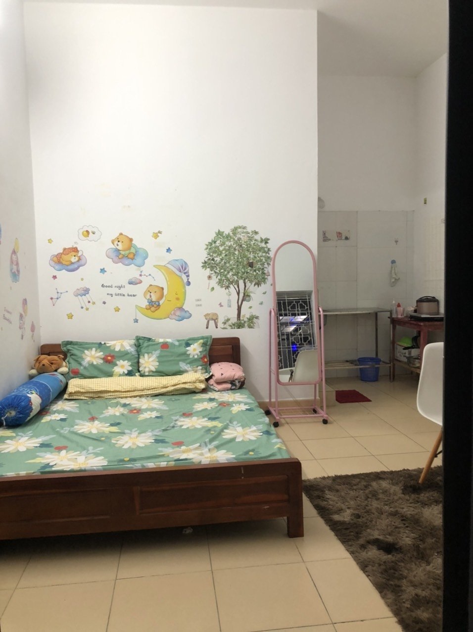 Phòng trọ Studio 24m2 tại HappyHomes Mễ Trì Thượng - Nam Từ Liêm - Phòng ngủ