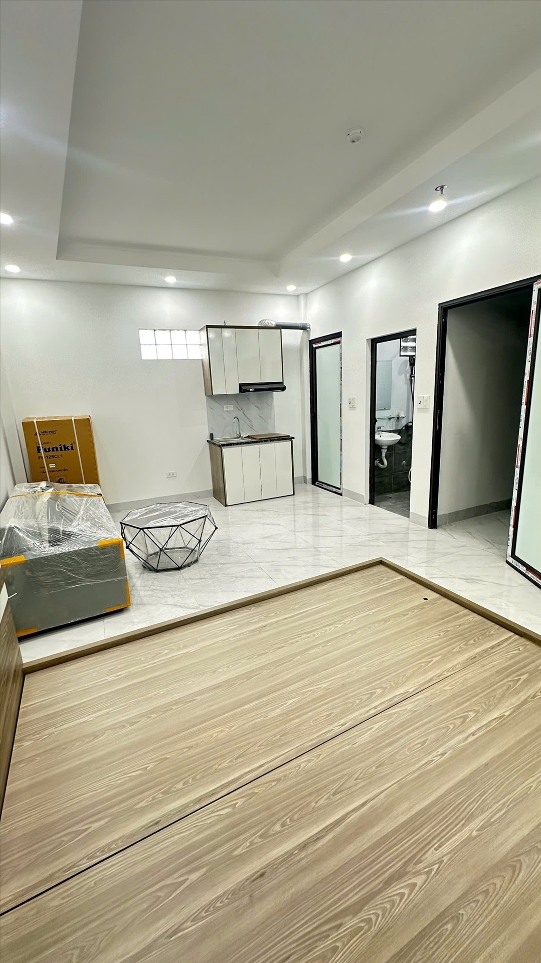 Phòng trọ Studio 27m2 tại TD Housing Trịnh Đình Cửu - Hoàng Mai - Phòng khách