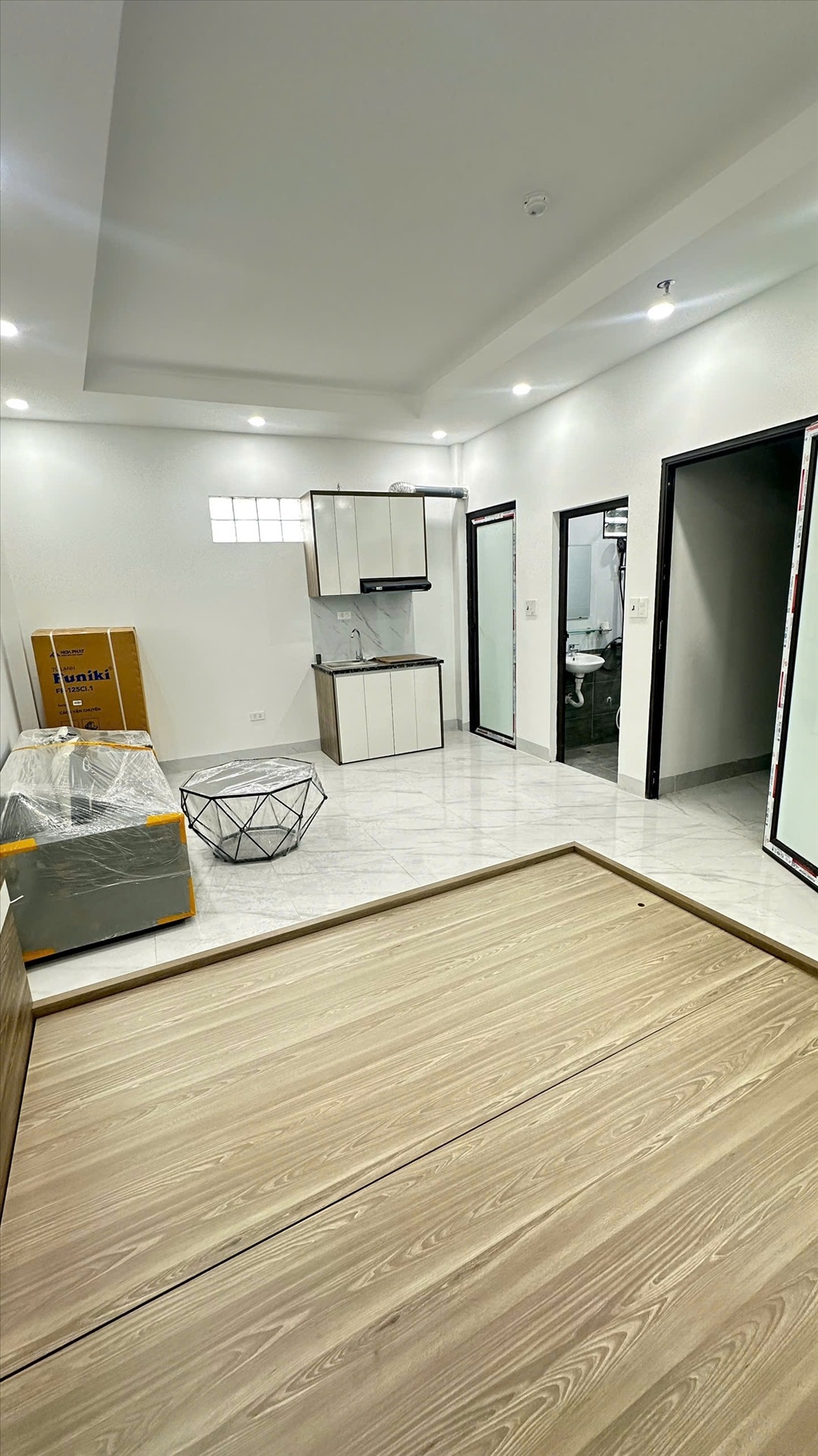 Phòng trọ Studio 30m2 tại TD Housing Trịnh Đình Cửu - Hoàng Mai - Phòng khách