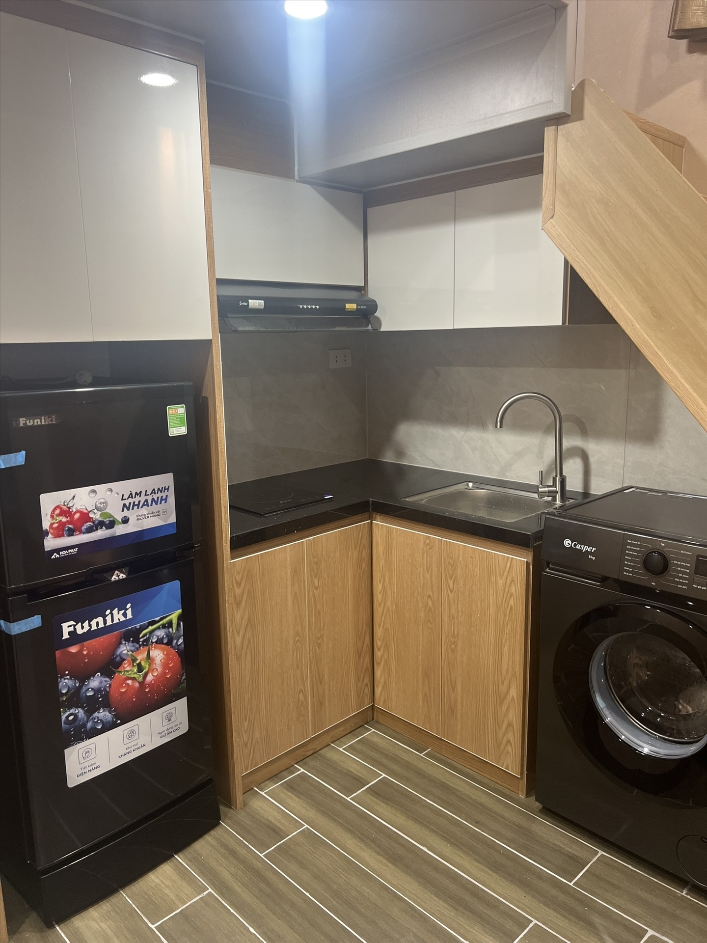 Phòng trọ Duplex 25m2 tại GENZ Home Kiều Mai - Bắc Từ Liêm - Phòng bếp