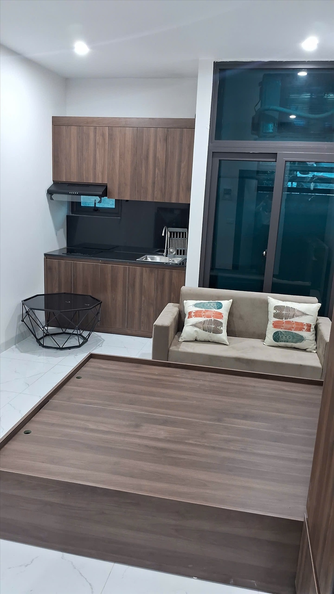 Phòng trọ Studio 20m2 tại GENZ Home Hoàng Hoa Thám - Ba Đình - Phòng khách