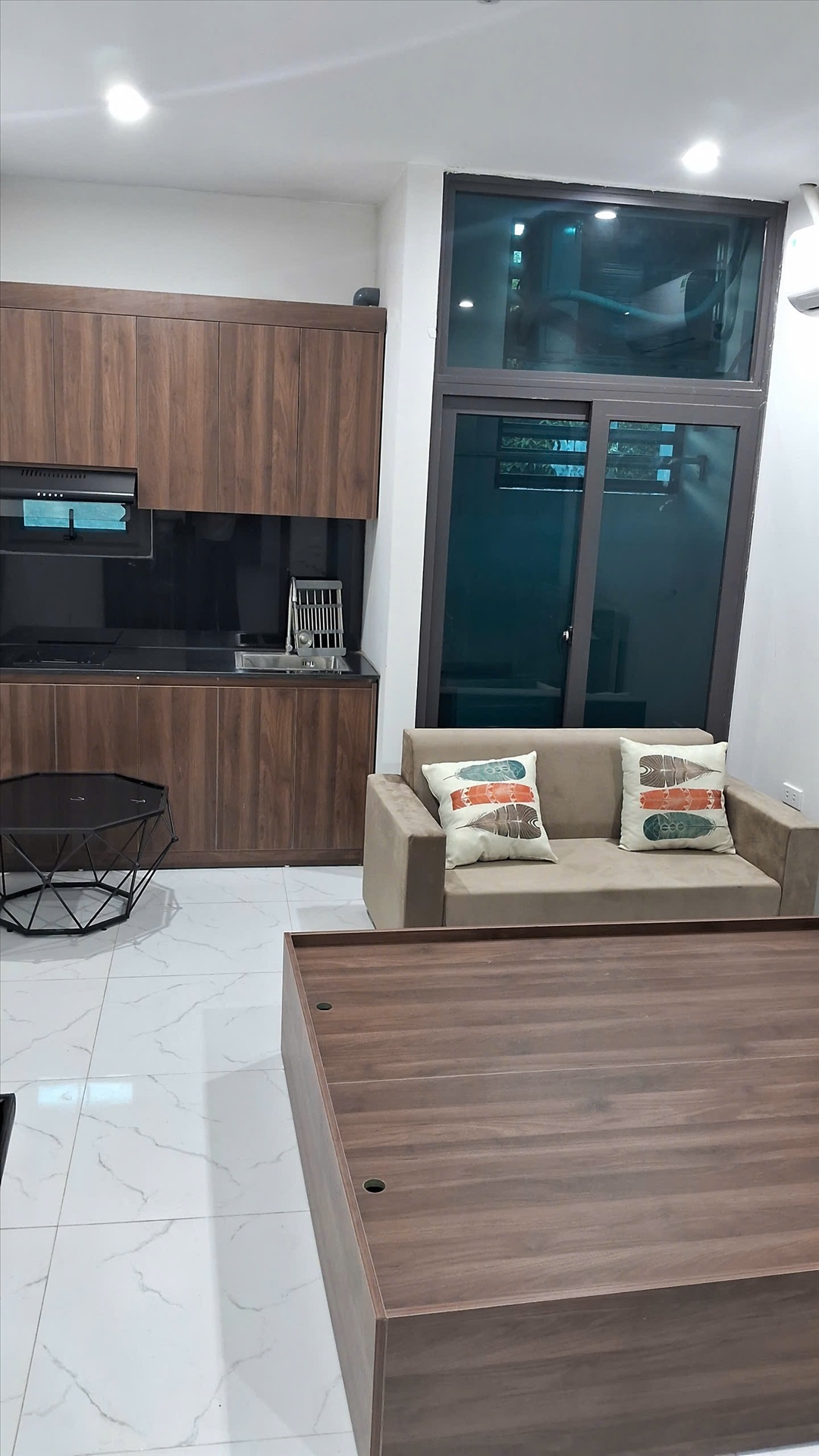 Phòng trọ Studio 20m2 tại GENZ Home Hoàng Hoa Thám - Ba Đình - Phòng bếp