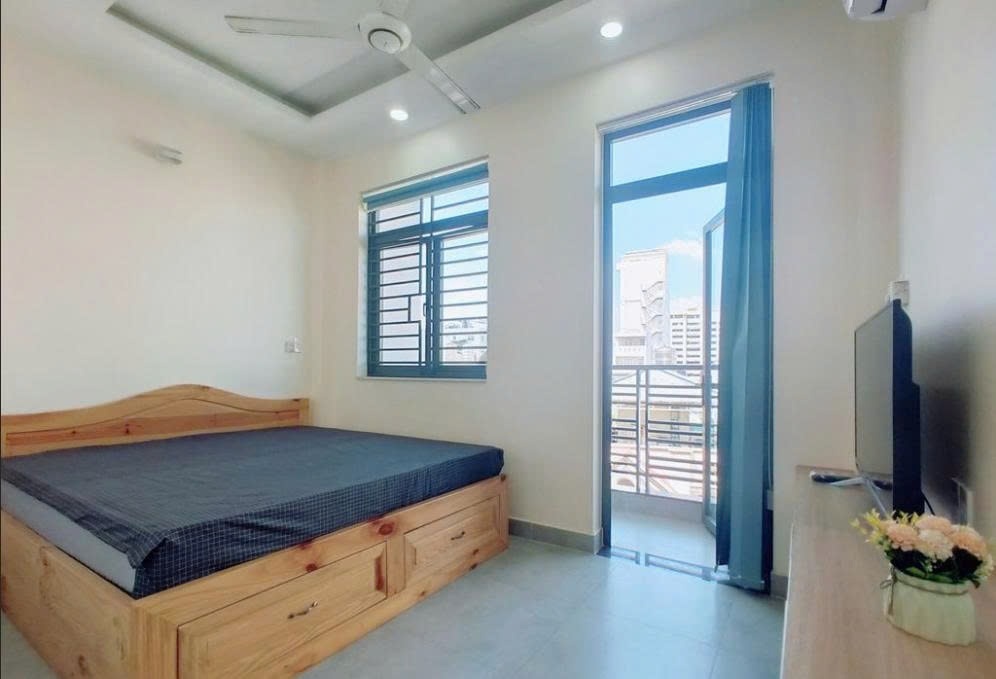 Phòng trọ Studio 30m2 tại PTC House 1 Trường Sơn - Tân Bình - Phòng ngủ