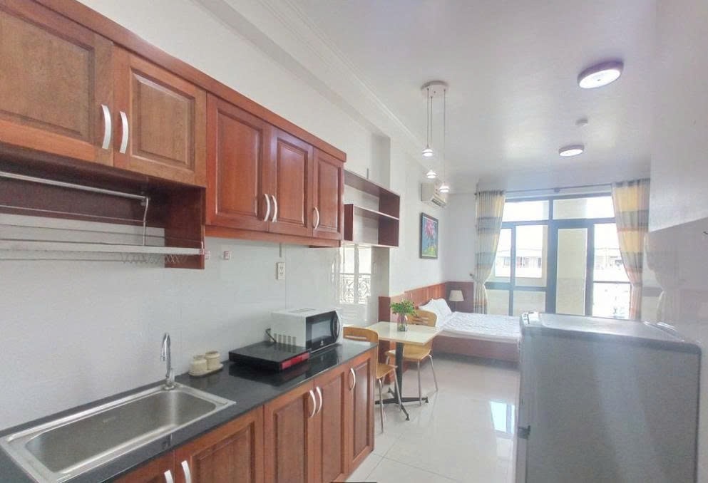Phòng trọ Studio 30m2 tại PTC House Hoàng Hoa Thám - Bình Thạnh - Phòng bếp