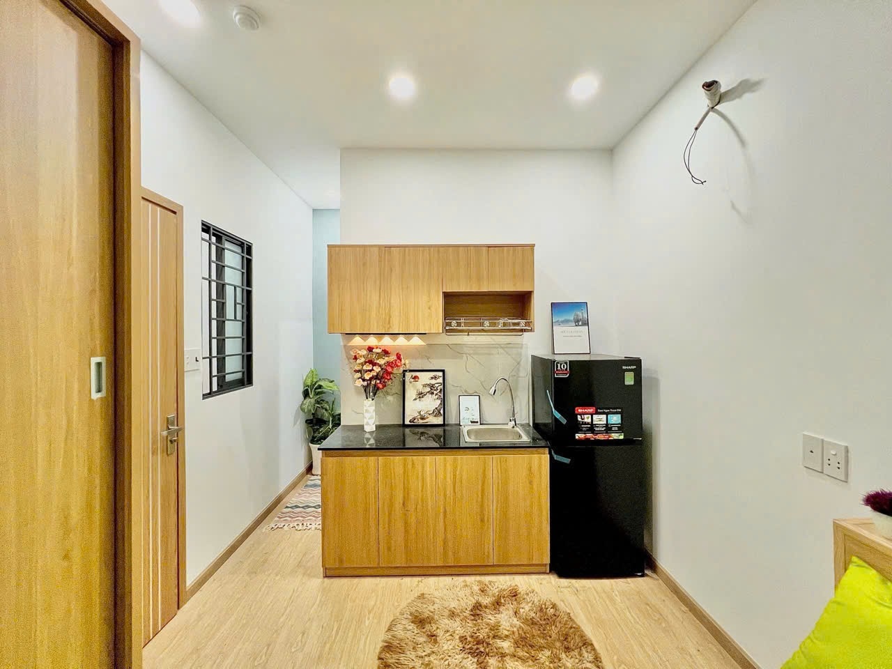 Phòng trọ Studio 25m2 tại Lacasa Lạc Long Quân - Tân Bình - Phòng ngủ