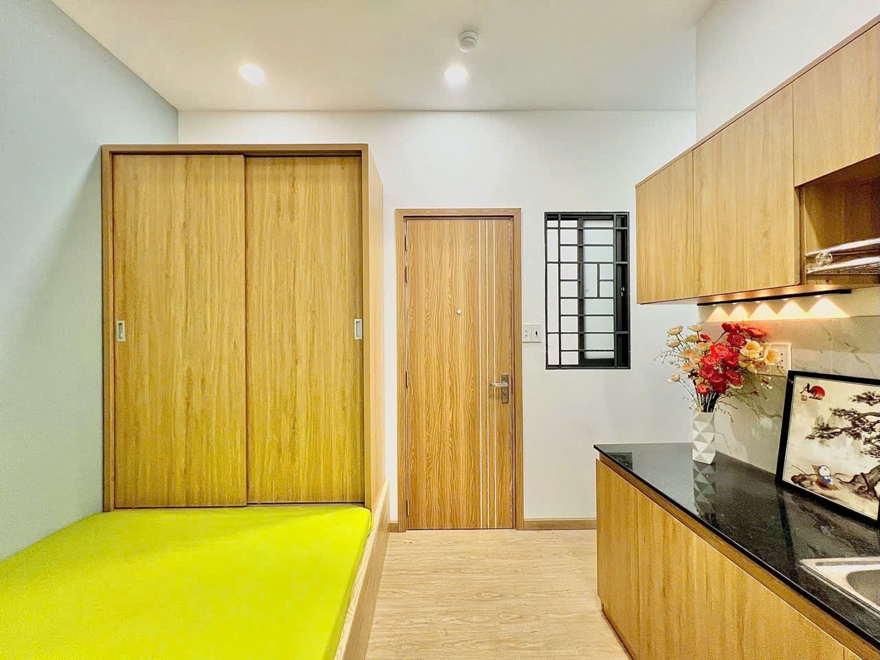 Phòng trọ Studio 25m2 tại Lacasa Lạc Long Quân - Tân Bình - Phòng ngủ