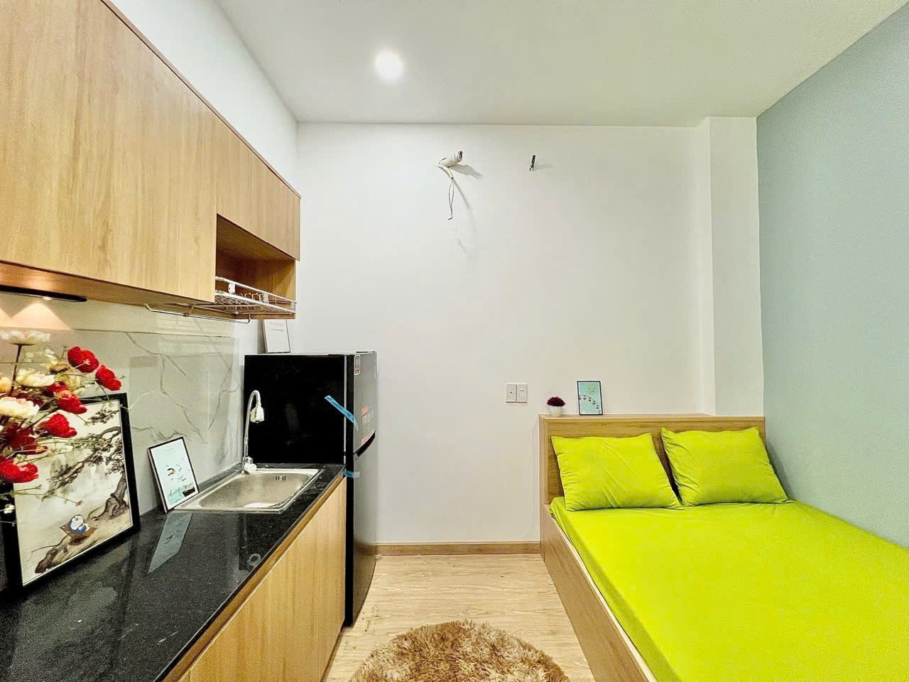Phòng trọ Studio 25m2 tại Lacasa Lạc Long Quân - Tân Bình - Phòng bếp