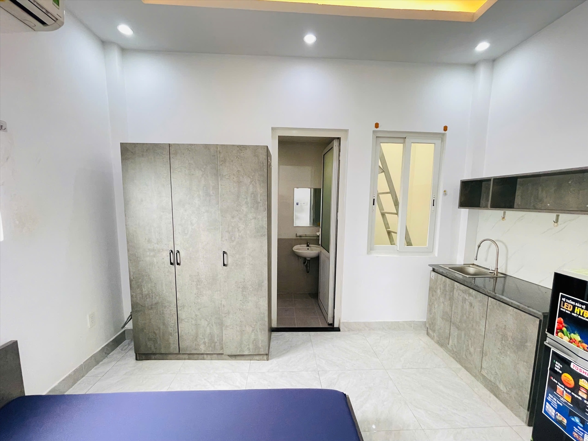 Phòng trọ Studio 25m2 tại ACHome Phạm Văn Bạch - Tân Bình - Phòng ngủ